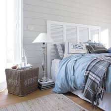 Tete de lit en bois ceruse. Tete De Lit En Bois Blanche L 160 Cm Barbade Maisons Du Monde