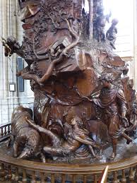 Base De Chaire Wood Carving Art Art Sculpture