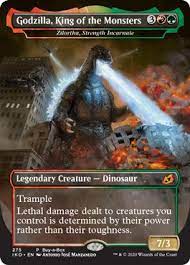It's godzilla, king of the monsters. Magic The Gathering S Next Set Includes A Godzilla Crossover Polygon
