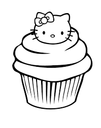 Hello Kitty Birthday Coloring Pages Best Coloring Pages For Kids In 2020 Hello Kitty Coloring Hello Kitty Colouring Pages Cupcake Coloring Pages