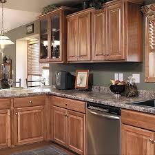 A Kitchen With Sturdy Hickory Cabinets Hickory Cabinets Hickory Kitchen Hickory Kitchen Cabinets