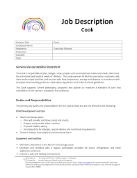 Child care resource center (ccrc) is the best partner for businesses in our region seeking to automate routine business tasks and. Cook Job Description For Child Care Center Templates At Allbusinesstemplates Com Childcare Center Job Description Childcare Jobs