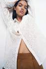 EMBROIDERED EYELET BLOUSE WHITE | 5216/044 Zara