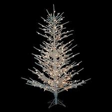 4 Flocked Twig Tree With Clear Lights Twig Tree Balsam Hill Trees Tree