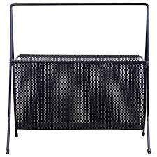 Make this black and gold magazine rack do the work of keeping like items all in one place. Dutch Minimal Design Black Metal Magazine Rack From Pilastro Netherlands 1960s For Sale At 1stdibs