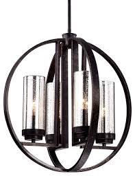 Maybe you would like to learn more about one of these? 4 Light Antique Bronze Rustic Globe Orb Cage Chandelier With Amber Sconces Industrial Chandeliers By Edvivi Llc Houzz