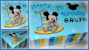 1st Birthday Baby Mickey Mouse Cake By Day Cakesdecor