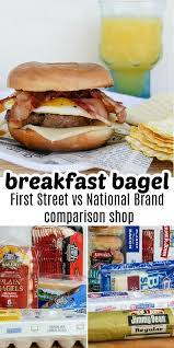 First Street Vs National Brands Breakfast Bagel Recipe Recipe Breakfast Bagel Recipe Bagel Recipe Recipes