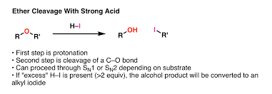Cleavage Of Ethers With Acid Master Organic Chemistry