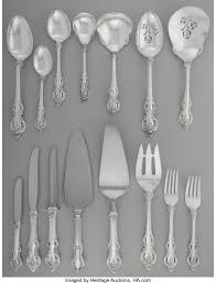 Towle el grandee sterling silverware el grandee debuted in 1964, and is one of towle's most ornate sterling silver patterns. A One Hundred Twenty Four Piece Towle El Grandee Pattern Silver Lot 65160 Heritage Auctions