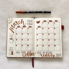 Jenn S Bullet Journal On Instagram Coffee Themed March Calendar Really Struggled To Fit Bullet Journal Month January Bullet Journal Bullet Journal Writing