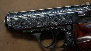 Old west cavalry revolver, six shooter replica gun with antique gray finish. Master Gun Engraver In Springfield Well Known Around The World
