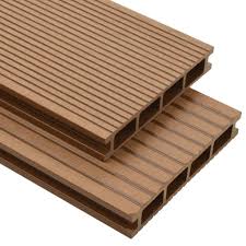 Vidaxl Wpc Hohlkammer Terrassendielen Mit Zubehor 30 M 2 2 M Teak In 2020 Wpc Decking Deck Boards Patio Deck