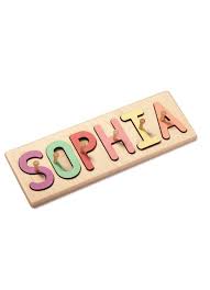 Our children's wooden puzzles are perfect. Wooden Name Puzzle With Pegs Independently Tested Child Safe Made In The Usa Name Puzzle Learning Gift Wooden Names