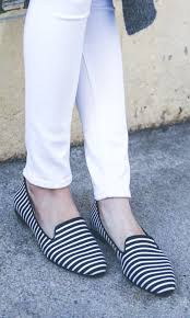 Black And White Striped Flats Pin On Fashion Design