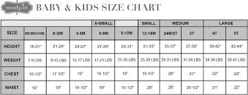 sizing charts mud pie