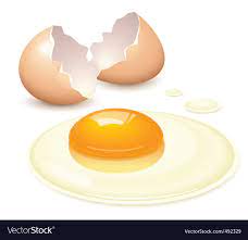 broken egg royalty free vector image vectorstock broken egg egg vector holiday desserts christmas