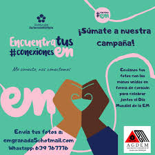 Escriba varias letras del trastorno o desorden; Asociacion Granadina De Esclerosis Multiple A Twitter Solicitamos Vuestra Colaboracion Con El Envio De Vuestra Fotografia Haciendo Un Corazon Con Las Manos Unidas Como Simbolo A Nivel Mundial De La Campana Conexionesem