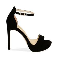 Frische farben & schöne designs. Sandali Neri In Microfibra Tacco 12 Cm Primadonna Collection