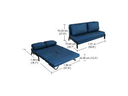 Size up your bed to you get the perfect fit for your best night's sleep. Buy Relax Sofa Cum Bed In Fabric Blue Colour Godrej Interio