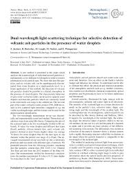 Fungsi dengan banyak n atau satu titik. Pdf Dual Wavelength Light Scattering Technique For Selective Detection Of Volcanic Ash Particles In The Presence Of Water Droplets