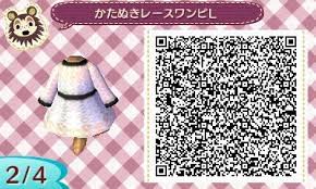 型抜きレースワンピ どうぶつの森 とび森 マイデザイン とび森 服