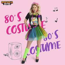 Amazon.com: Spooktacular Creations Rainbow 80s Costume Set with T-Shirt,  Tutu, Headband & Others, Halloween Cosplay Accessories : Clothing, Shoes &  Jewelry