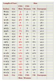 True To Life Guess Sneaker Size Chart Crochet Size Chart For