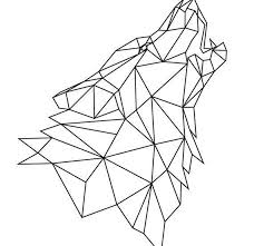 Original Stempel Skandinavischen Geometrischen Digitaler Original Versehen Stempel Format Mu Geometric Origami Geometric Drawing Geometric Art Animal