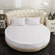 Today, there are more round beds on the market than one would suspect — and even a handful of online sources for elusive round bedding! Happyorder Round Bed Fitted Sheet Bed Cover Pad Bed Sheet Mattress Cover Bed Protector Wish