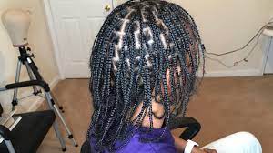You can choose classic black extensions to braid your hair and add silver beads to your bangs. Box Braids On Short Natural Hair Without Extensions Novocom Top