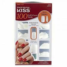 Square acrylic nails are exactly how they sound, they have a tapered square shape. Kiss Short Square 100 Full Cover False Acrylic Nails 20019 100ps14 For Sale Online Ebay