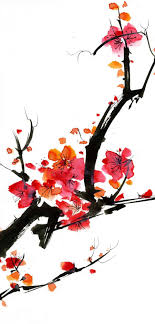 Dessin fleur japonaise tatouage placepublique lefilm. Papier Peint Cerisier En Fleur Peinture De Cerisiers En Fleur Fleur De Cerisier Fleur De Cerisier Dessin