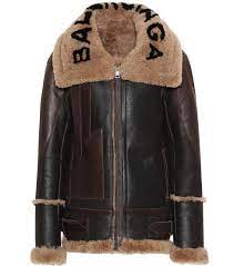 Brown Shearling Lined Leather Jacket Chaqueta De Piel De Oveja Chaqueta De Piel Chaqueta De Cuero
