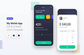 Enhanced prototyping for mobile ui. My Wallet App Ios Android Ui Kit Template 3 By Panoplystore On Envato Elements
