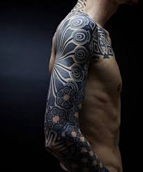 This tribal tattoo for men cover half of the upper body of this customer donning a. 101 Best Sleeve Tattoos For Men Cool Design Ideas 2021 Guide
