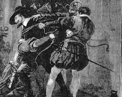 Image of Guy Fawkes being tortured