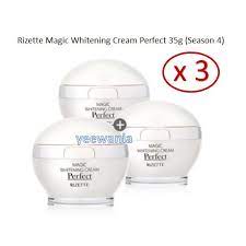 Armpit whitening lightening cream body legs elbow skin whitening cream. Rizette Magic Whitening Cream Perfect 35g Season 4 X 3 Units Shopee Malaysia