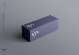 Horizontal Package Box Mockup Box Mockup Box Packaging Mockup