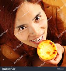 Beautiful Red Haired Girl Eating Egg Stock Photo 114715510