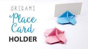 Wrap light gauge craft wire around end of pencil three times. Origami Place Card Holder Tutorial Card Stand Diy Paper Kawaii Youtube