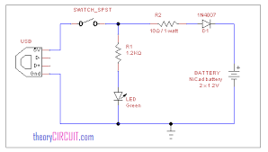 Free online circuit diagram example: Fn 3721 Simple Battery Charging Circuit Wiring Diagram