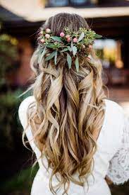 20 Fall Wedding Hairstyles With Flowers Fall Wedding Hairstyles Wedding Hairstyles For Long Hair Flowers In Hair