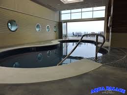 Commercial Inground Fiberglass Pool Installed On The 13th Floor Of A Downtown Omaha Nebraska Loft Pool Installation Inground Fiberglass Pools Fiberglass Pools