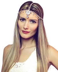 Hair Jewelry and Head Chains from Bare Sandals Boho Bride Look