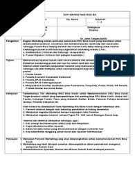 Sop warung bakso swalayan + bonus surat kerjasama franchise/warabala + contoh gerobak modern (rp. Sop Marketing Rsu Bk Pdf