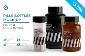 Download Pills Bottle Mockup Creative Photoshop Templates Creative Market