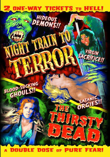 Amazon.com: Horror Double Feature (Night Train to Terror / The Thirsty Dead)  : Various, John Phillip Law, John Considine, Cameron Mitchell, Marc  Lawrence: Video Games