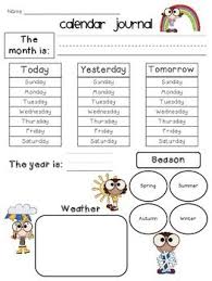 Kindergarten Calendar Journal For All Seasons Updated Kindergarten Calendar Calendar Activities Calendar Journal