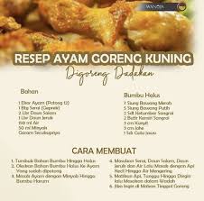 Pin Oleh Srly Di Masak Di 2020 Resep Ayam Ayam Goreng Resep